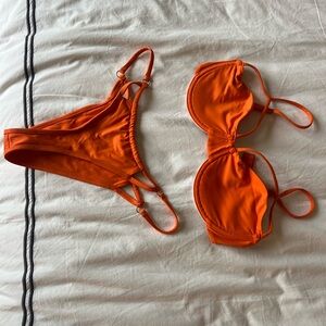 Frankie’s bikinis Orange Bikini Set